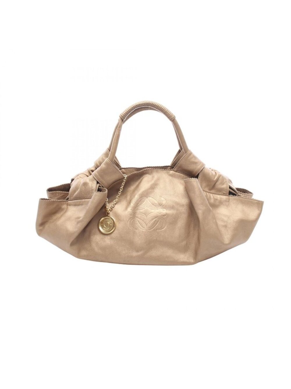 Loewe Handbag Nappa Aire Gold Leather